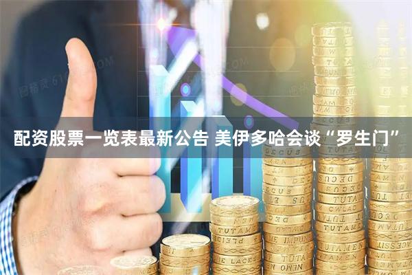 配资股票一览表最新公告 美伊多哈会谈“罗生门”